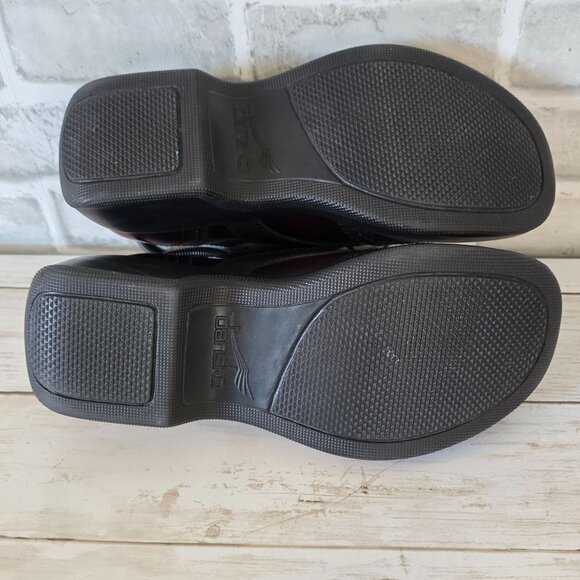 Dansko Burgandy Leather Oxford Lace Shoes Classic Preppy Sturdy Women 39 8.5 EUC - Picture 5 of 8